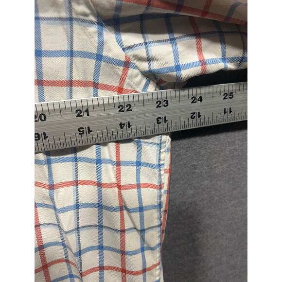 Vineyard Vines Mens Plaid Tucker Murray Preppy Shirt Blue Pink Size L - Picture 6 of 9